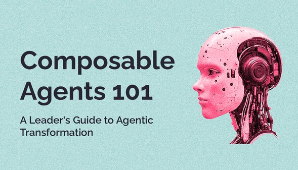 A graphic image with elements representing agentic commerce