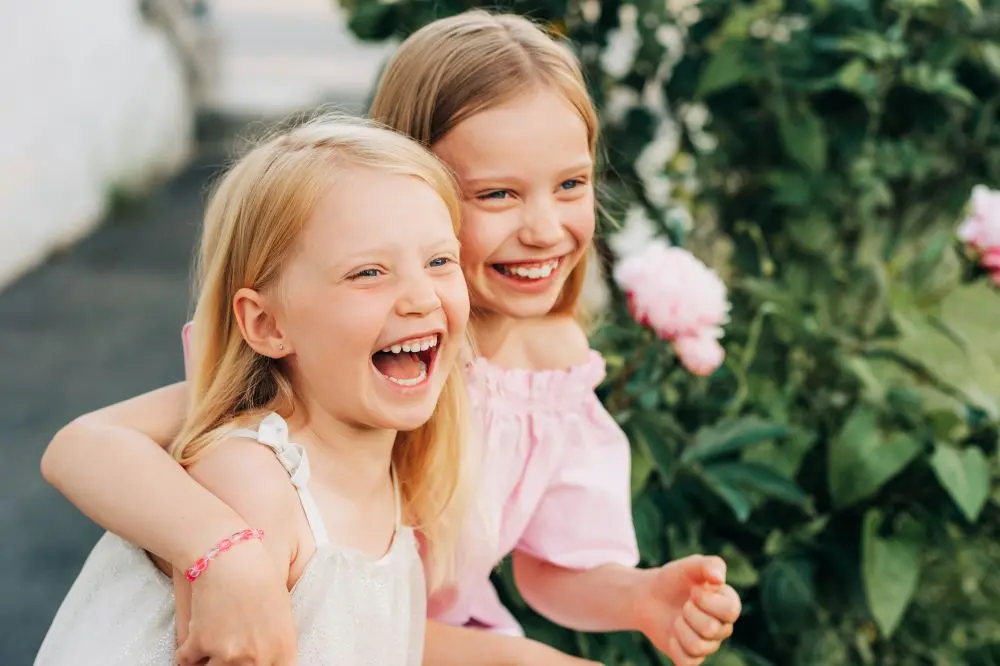 Two Girls Laughing