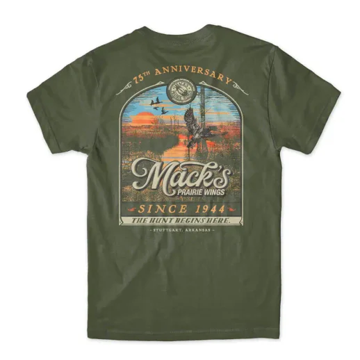 Hunting and Fishing Macks Prairie Wings Anniversary Design