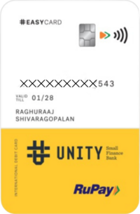 Unity Bank Easy Debit Card
