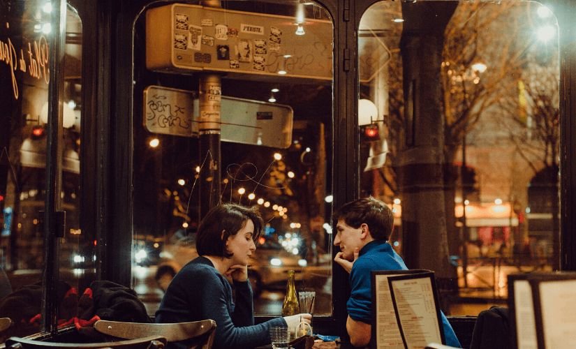 Couple having dinner