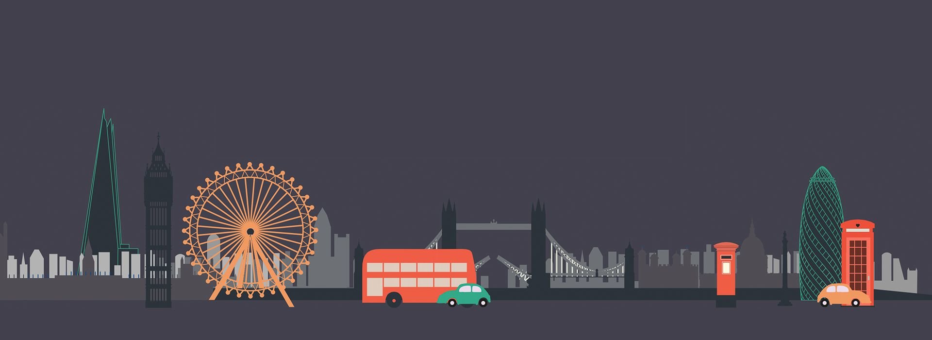 Cartoon view of London