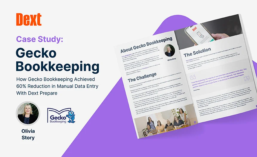 How Gecko Bookkeeping Achieved 60% Reduction in Manual Data Entry With Dext