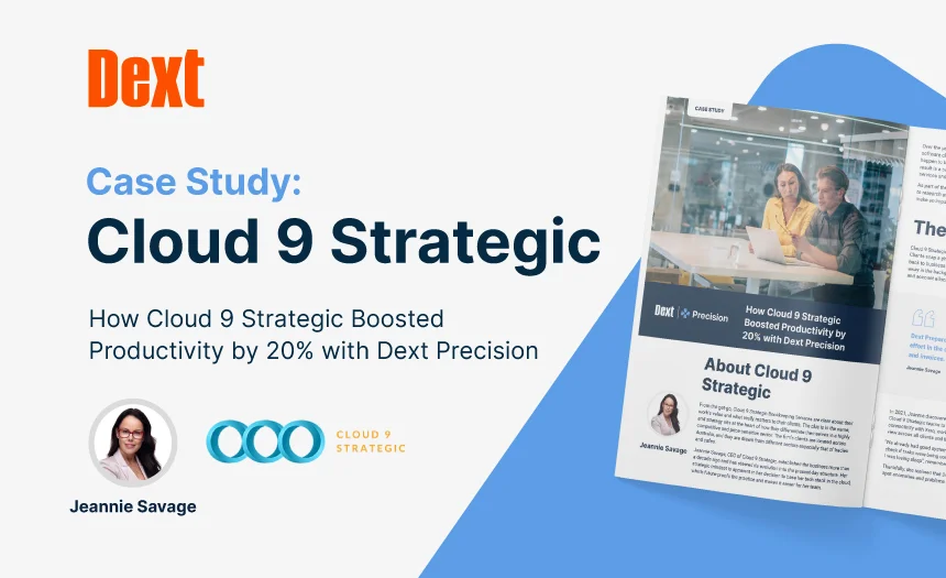 How Cloud 9 Strategic boosted productivity by 20% with Dext Data Health