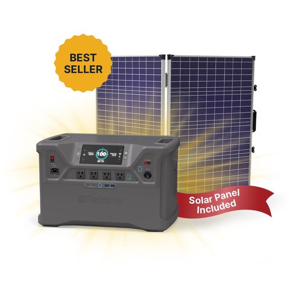 The new Patriot Power Generator 2000X with solar panel included.