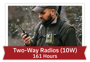 Two-Way Radios (10W) - 161 Hours