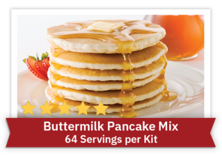 Buttermilk Pancakes - 64 servings per kit