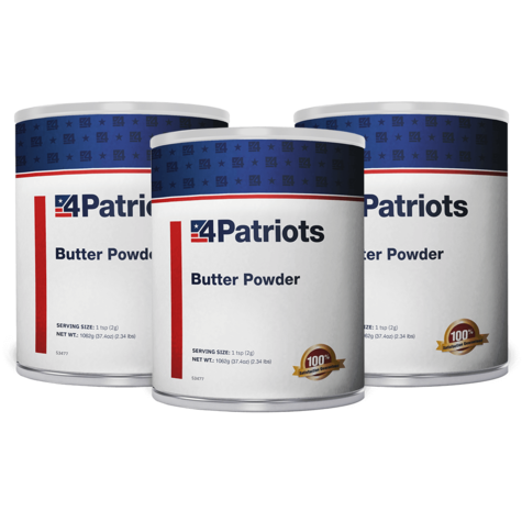 3 4Patriots Butter Powder #10 Can.
