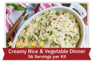 Creamy Rice & Vegetable Dinner - 56 servings per kit