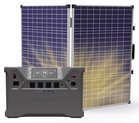 Patriot Power Generator 2000X and 100W solar panel