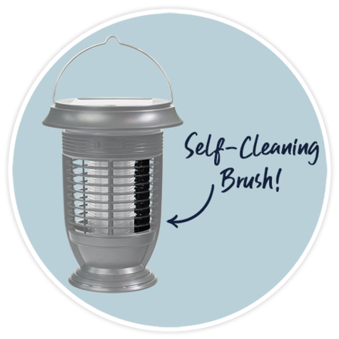 4Patriots BugOUT Solar Lantern has a self-cleaning brush