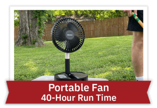 Portable Fan - 40-Hour Run Time
