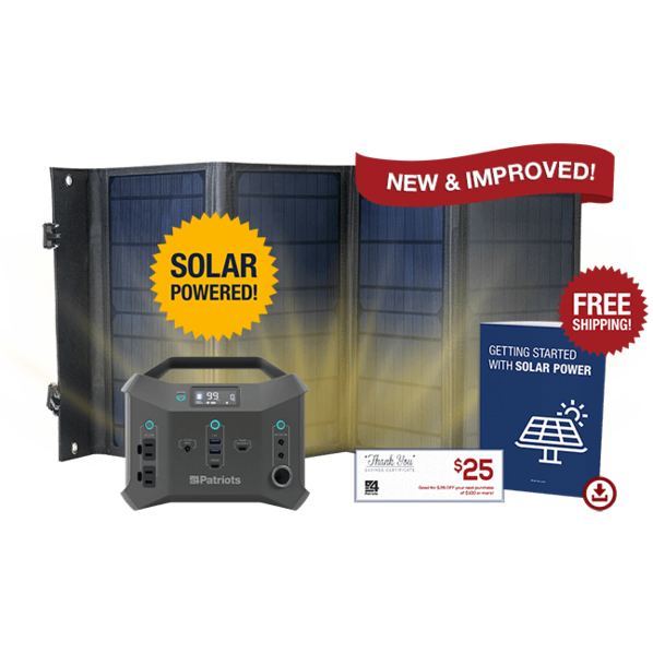 Patriot Power Sidekick mini generator with included 40-Watt solar panel