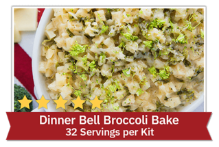 Dinner Bell Broccoli Bake - 32 servings per kit