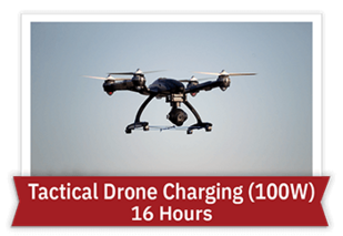 Tactical Drone Charging (100W) - 16 Hours