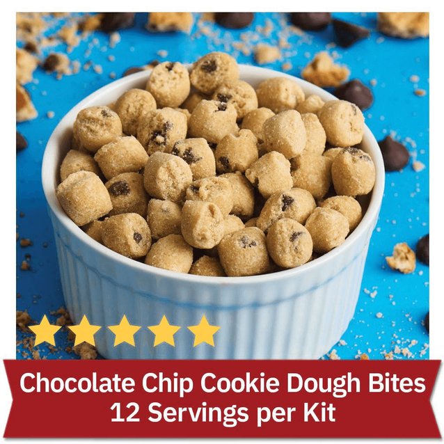 Chocolate Chip Cookie Dough Bites - 12 Servings