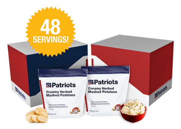 4Patriots Creamy Herbed Mashed Potatoes Food Kit. 