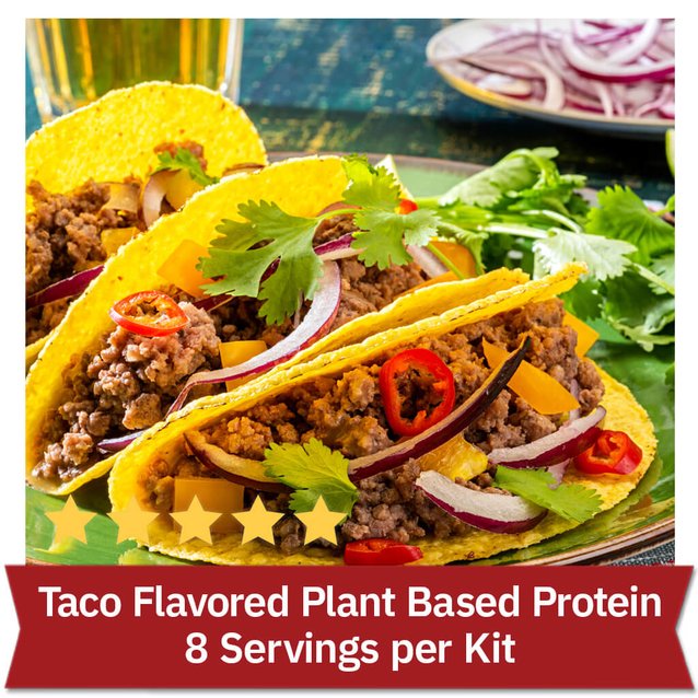 Taco Flavored Plant Based Protein - 8 Servings