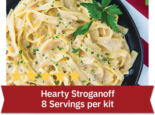 Hearty Stroganoff - 8 Servings