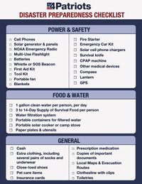 free preparedness checklist