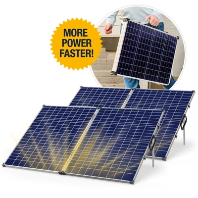 Second 100-Watt Solar Panel. More power faster!