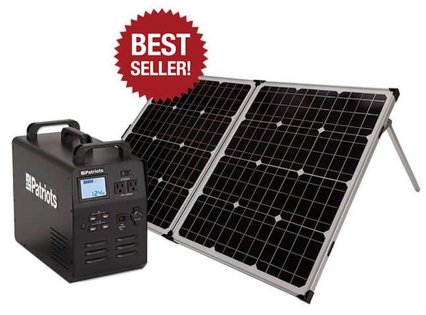 Patriot Power Generator 1800 with 100-watt solar panel