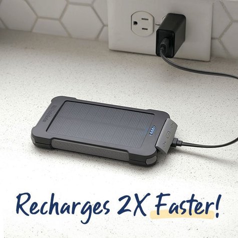 Patriot Power Cell CX plugged into outlet. Recharges 2X faster!