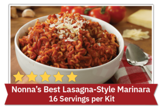 Nonna's Best Lasagna-Style Marinara - 16 servings per kit