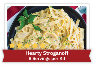 Hearty Stroganoff - 8 servings per kit