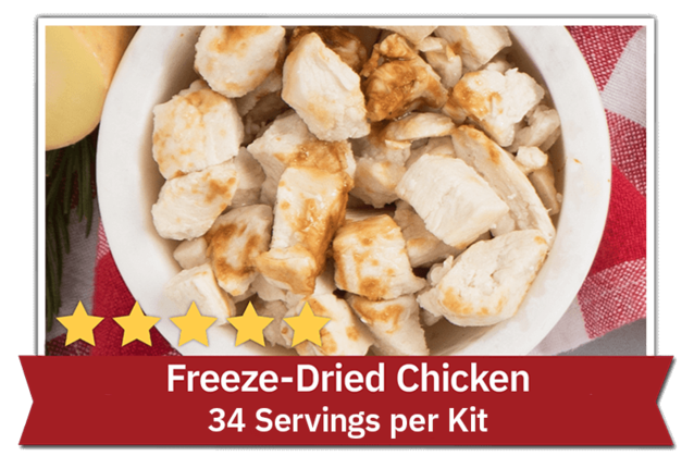 Freeze-Dried Chicken - 34 Servings
