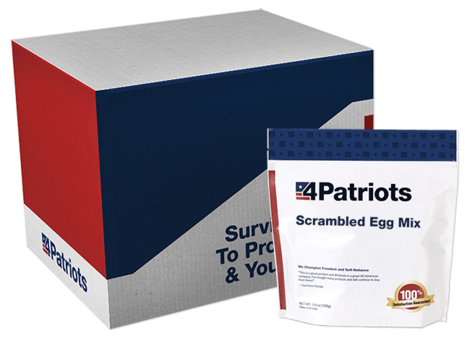 4Patriots Scrambled Egg Kit which includes 96 servings.