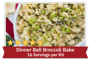 Dinner Bell Broccoli Bake - 16 servings per kit