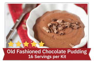 Old Fashioned Chocolate Pudding - 24 Servings per kit