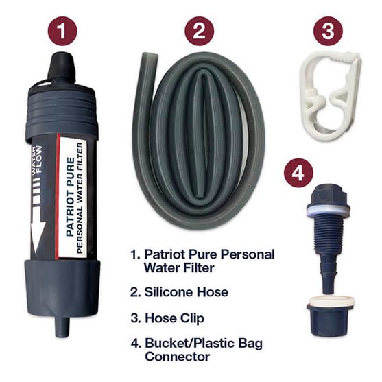 Patriot Pure Personal Water Filter specs and features