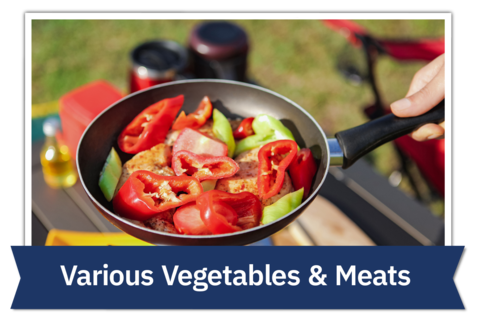 Various vegetables & meats
