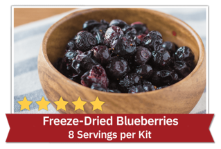 Freeze-Dried Blueberries - 8 Servings per kit