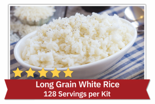 Long Grain White Rice - 128 Servings