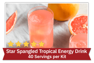 Star Spangled Tropical Energy Drink - 40 servings per kit