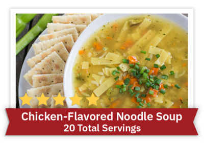 Chicken-Flavored Noodle Soup - 20 total servings