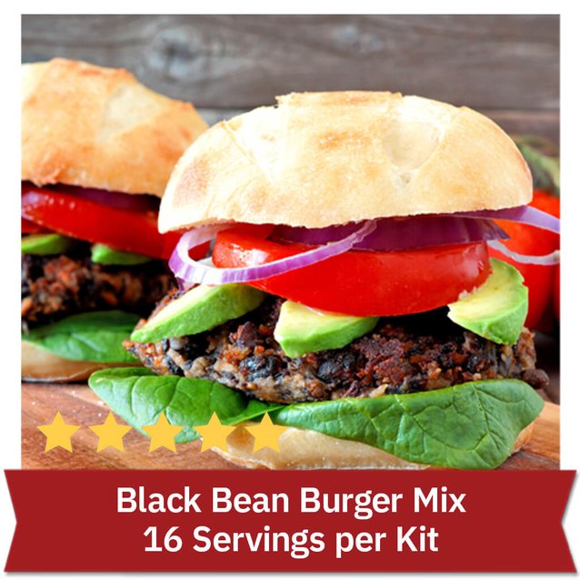 Black Bean Burger Mix - 16 Servings