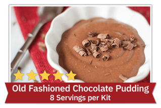 Old Fashioned Chocolate Pudding - 8 Servings per kit