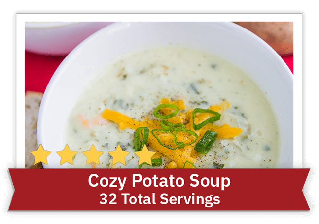 Cozy Potato Soup - 32 Servings