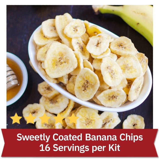 Sweetly Coated Banana Chips - 16 Servings