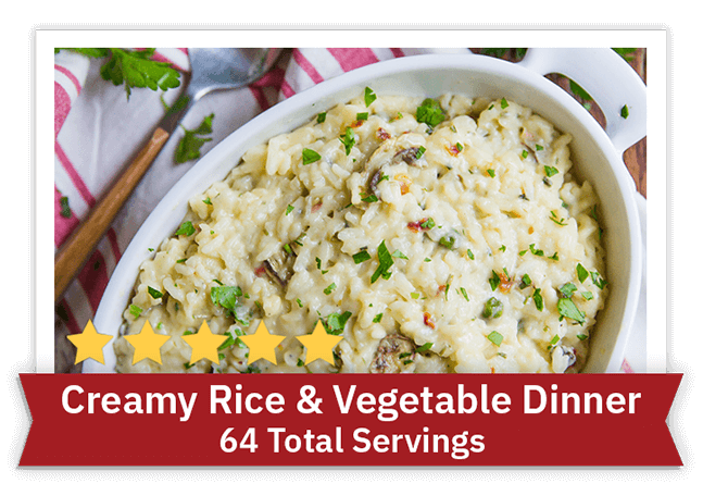 Creamy Rice & Vegetable Dinner - 64 Servings