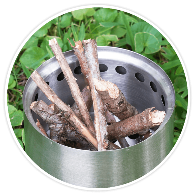 4Patriots StarFire Camp Stove with twigs