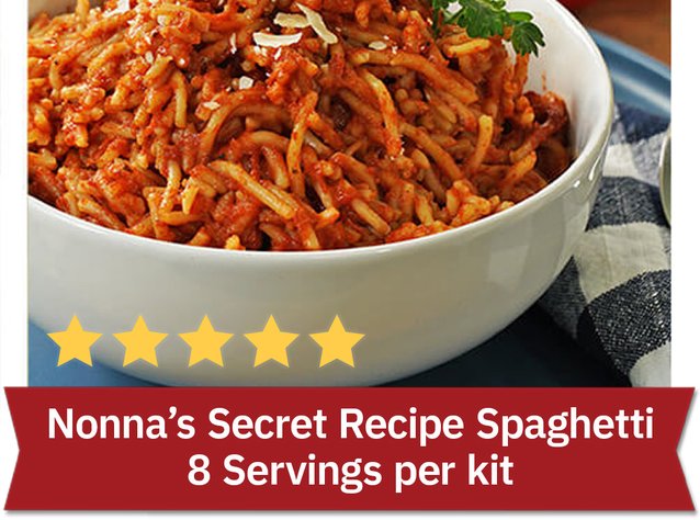 Nonna's Secret Recipe Spaghetti - 8 Servings