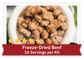 Freeze-Dried Beef - 17 Servings per kit