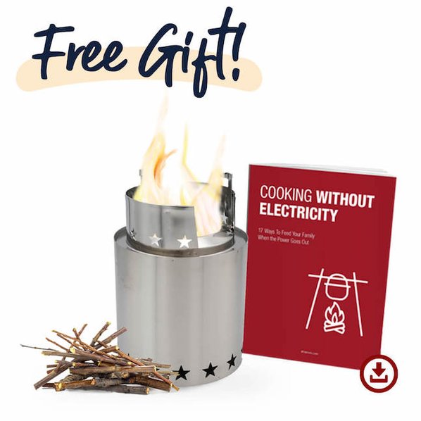 StarFire Camp Stove including free bonus gift: cooking without electricity digital report