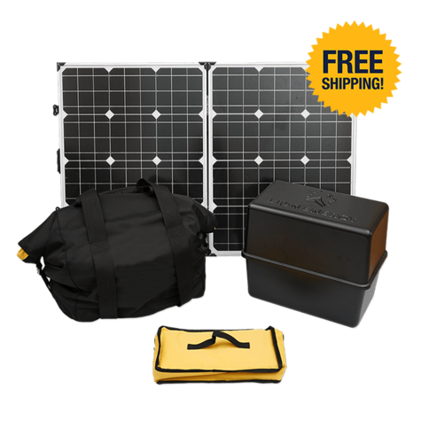 100W Folding Solar Panel with EMP Bag Kit