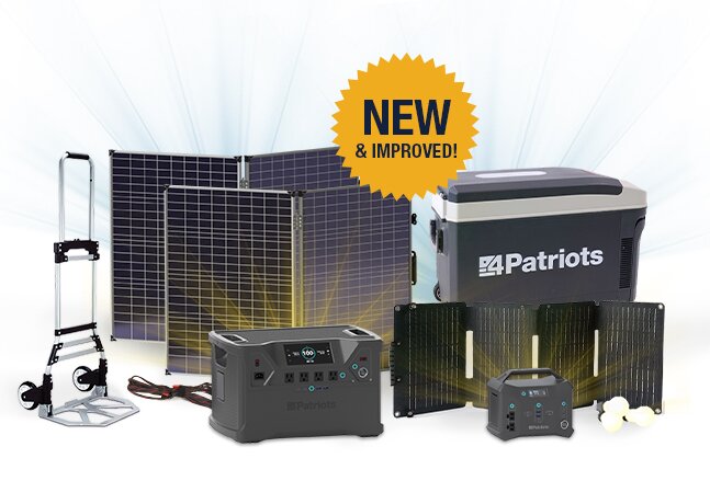 NEW and improved Patriot Power Generator 2000X and FREE 100-Watt Solar Panel